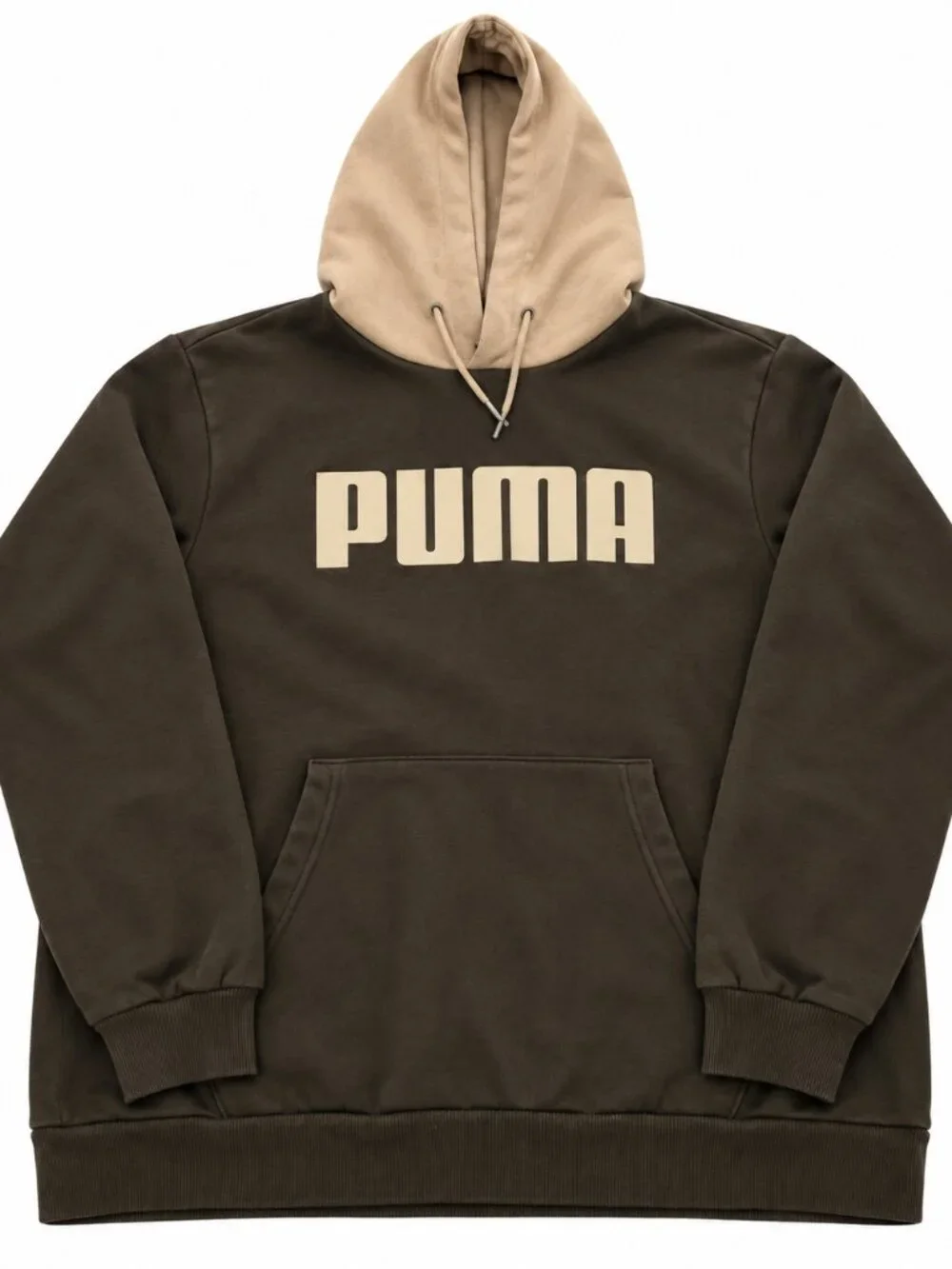 PUMA Men's Colorblock Pullover Hoodies - Large